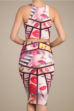 Load image into Gallery viewer, 2PC Multi Print Pencil Skirt Set
