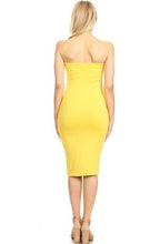 Load image into Gallery viewer, Lined Strapless Midi Dress
