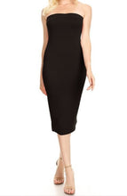 Load image into Gallery viewer, Lined Strapless Midi Dress
