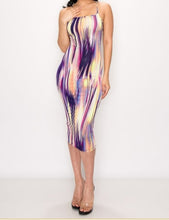 Load image into Gallery viewer, Multi Colored Criss Cross Midi Dress
