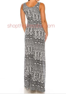 Abstract Print Maxi