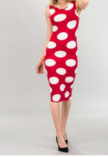 Load image into Gallery viewer, Red Polka Dot Midi
