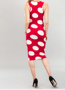 Red Polka Dot Midi