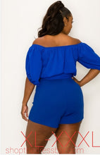 Load image into Gallery viewer, Black Off The Shoulder Romper
