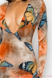 Sex - C Monarch Butterfly Dress