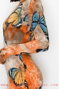 Sex - C Monarch Butterfly Dress