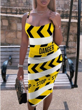 Load image into Gallery viewer, Caution Tape Dress
