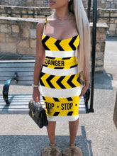 Load image into Gallery viewer, Caution Tape Dress
