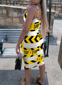 Caution Tape Dress