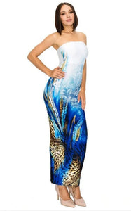 Ocean Wild Maxi Tube Dress