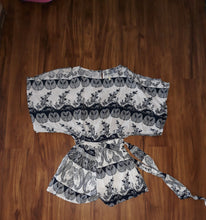 Load image into Gallery viewer, Paisley Romper in Navy
