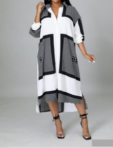 Square Biz Shirt Dress