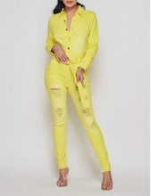 Load image into Gallery viewer, Brighter Days Demin Jumpsuit
