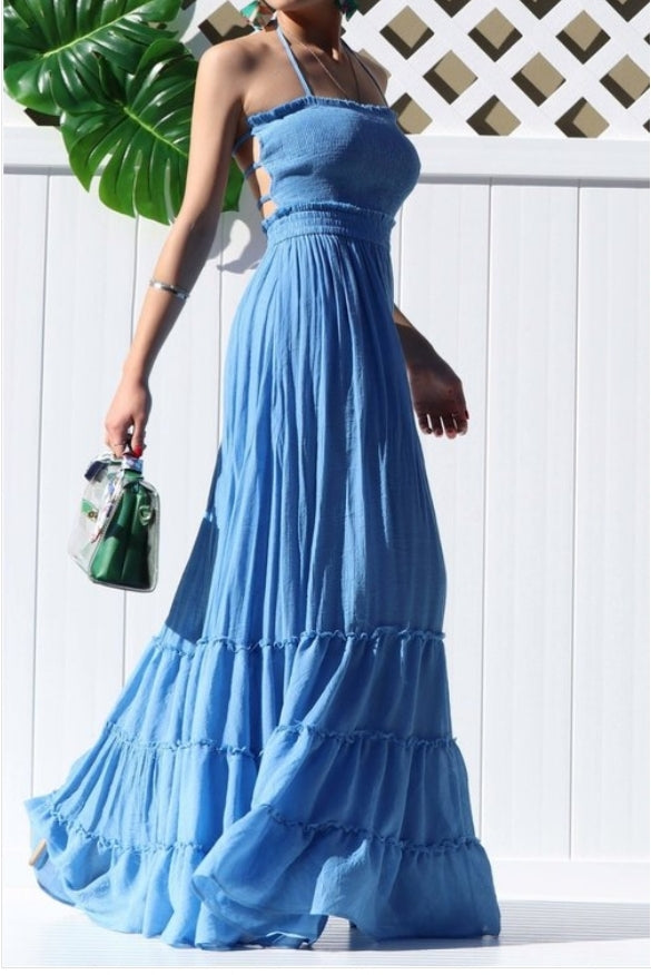 Baby Blue Plantation Maxi