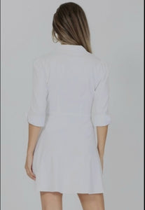 Sexy Poplin Shirt Dress